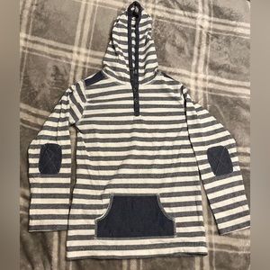 No Retreat Boys Striped Hoodie Size 7